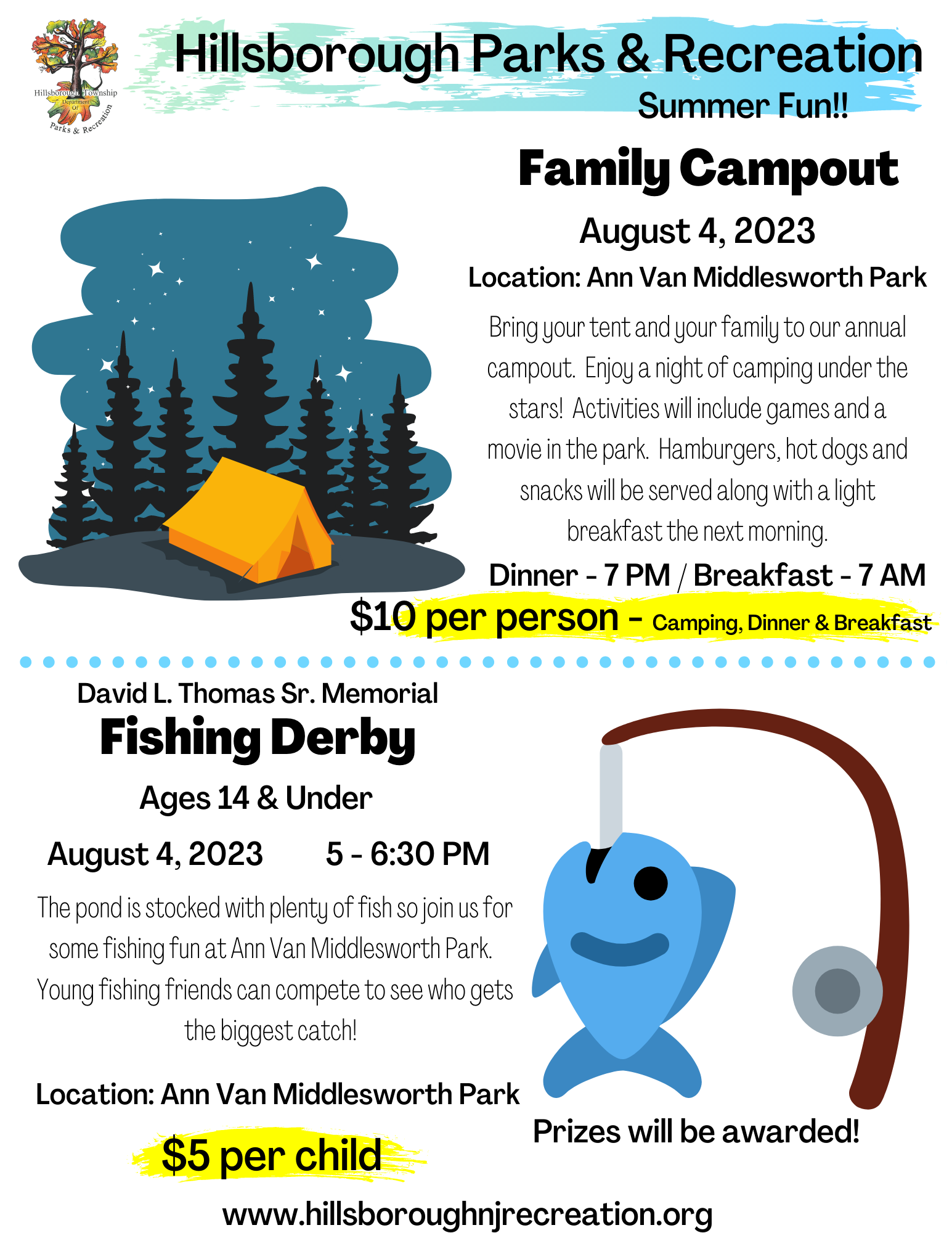 2023 Summer Family Campout Fishing Derby