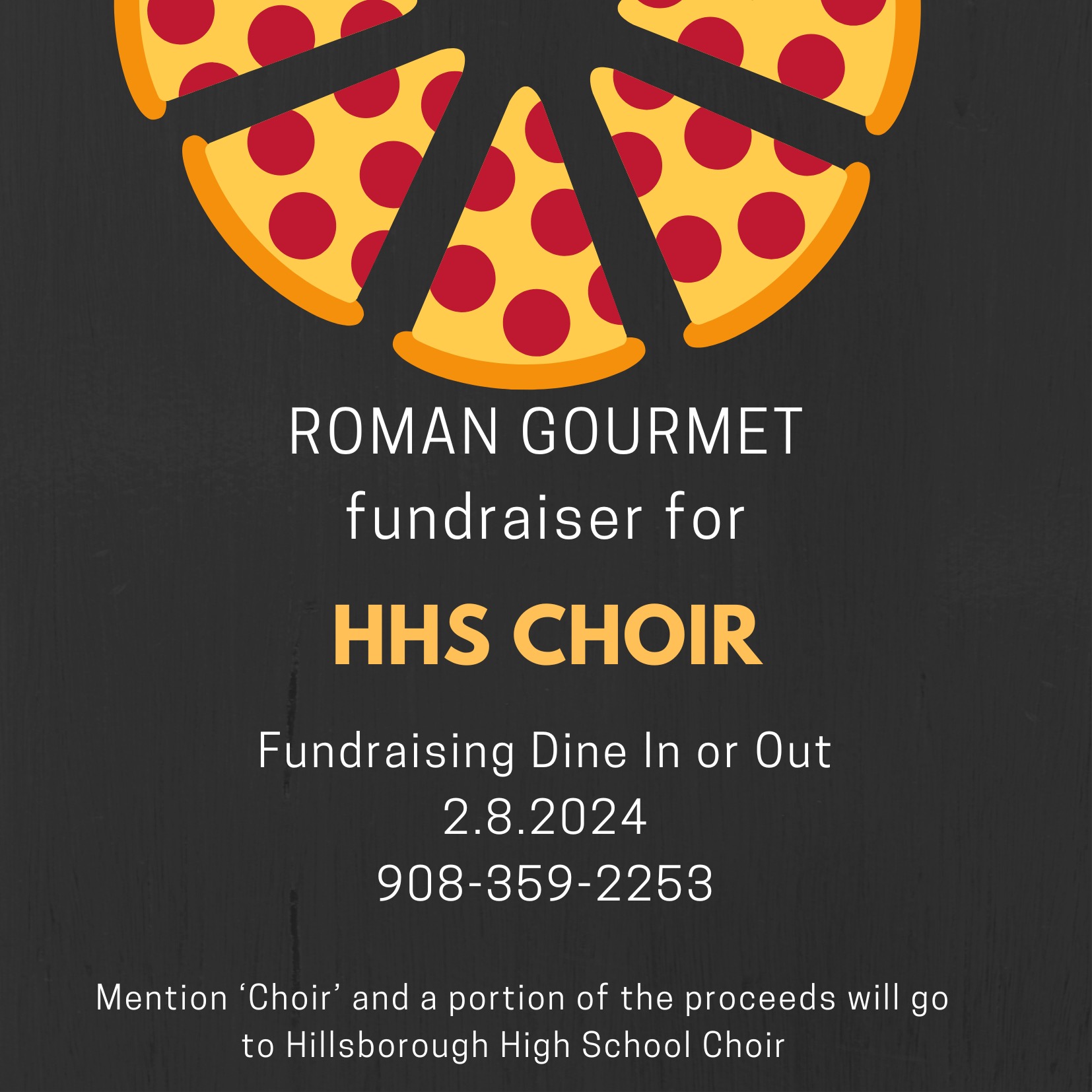 HHS Choir Roman Gourmet Fundraiser