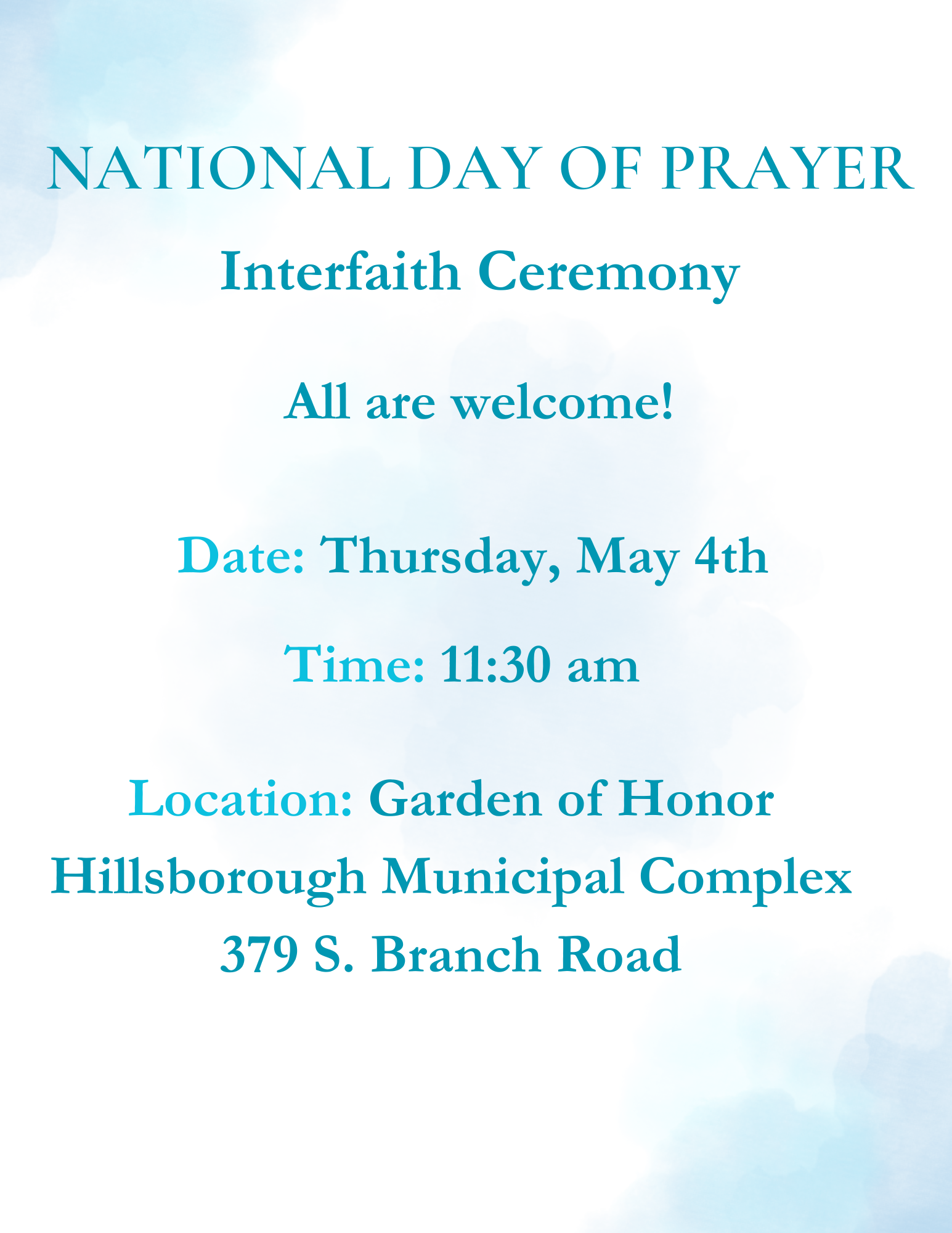 National Day of Prayer 1