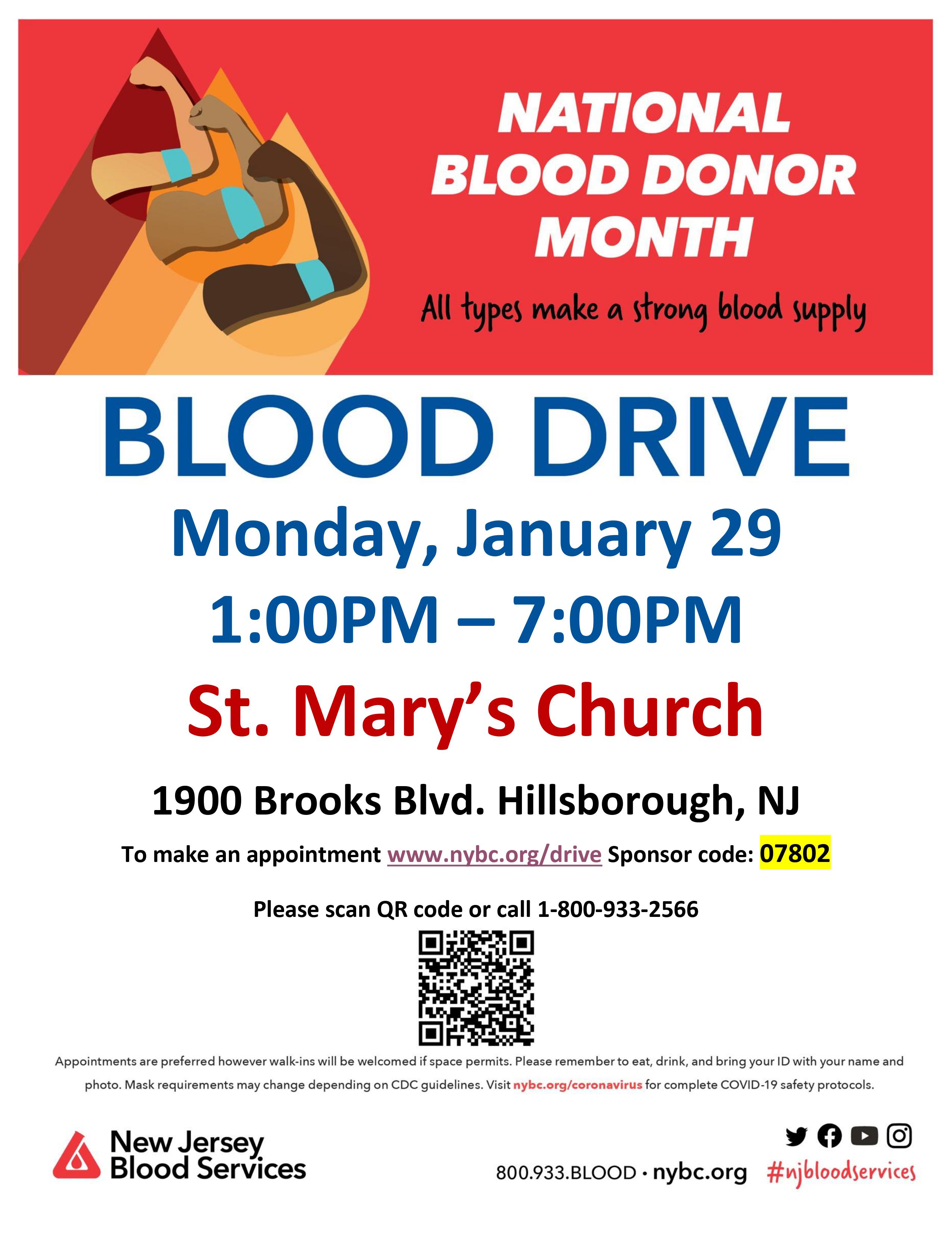 St Marys Blood drive